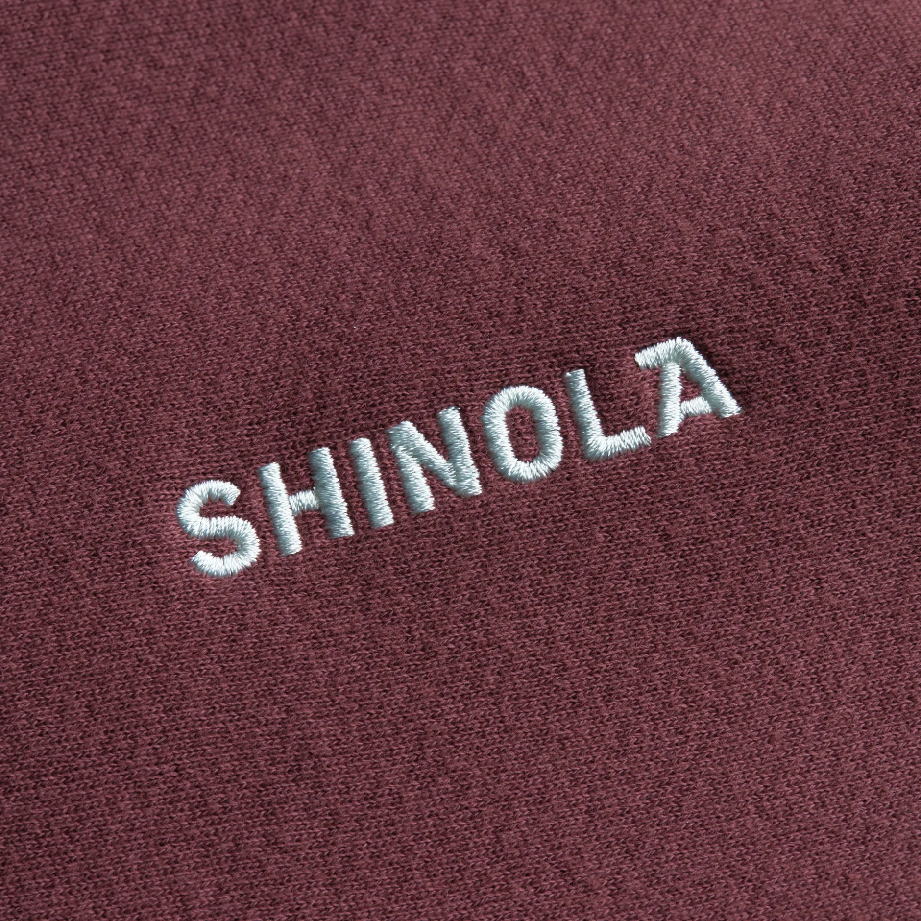 Online Shinola Fleece Logo Sweatshirt Merlot