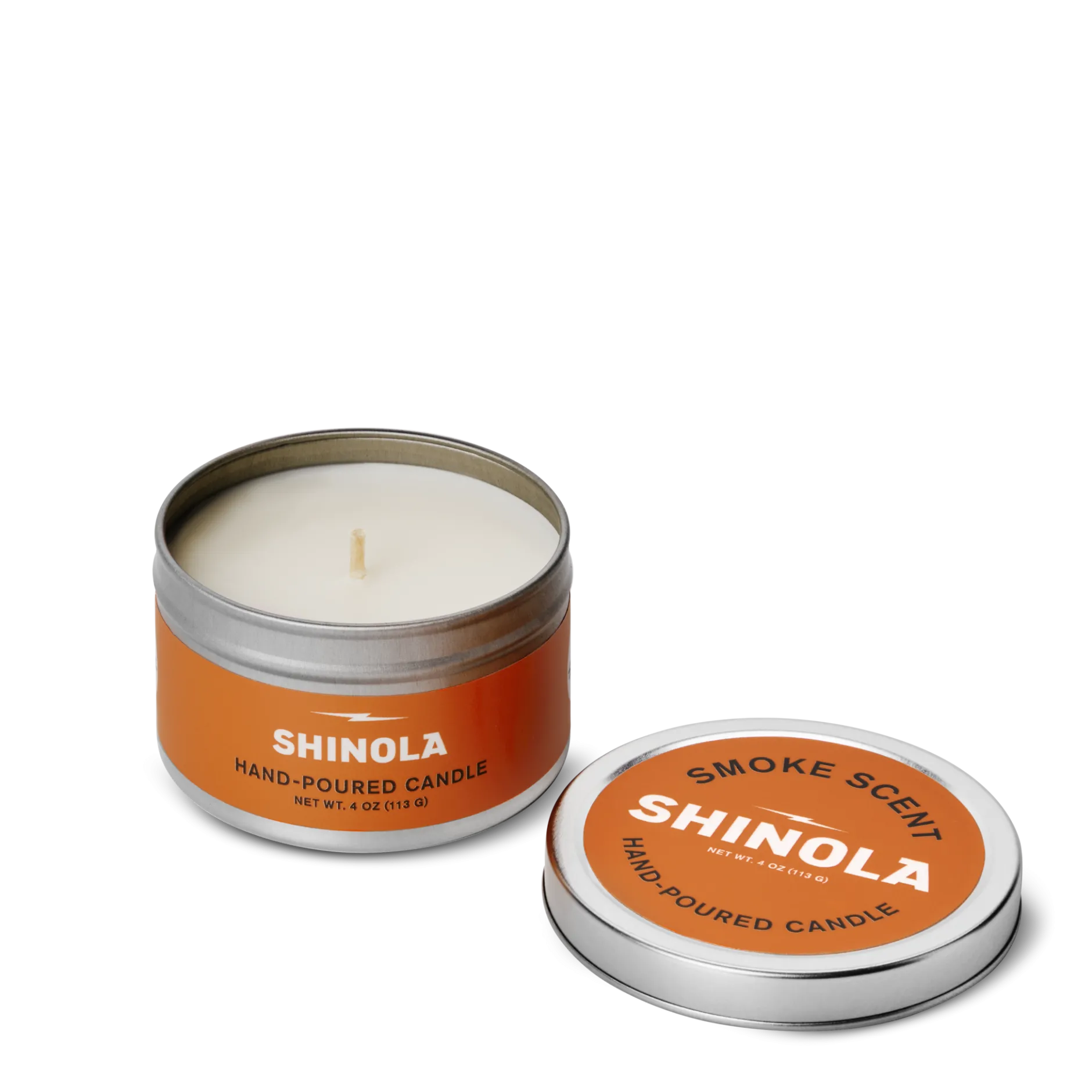 Online Shinola Hand Poured 4oz Travel Candle Smoke