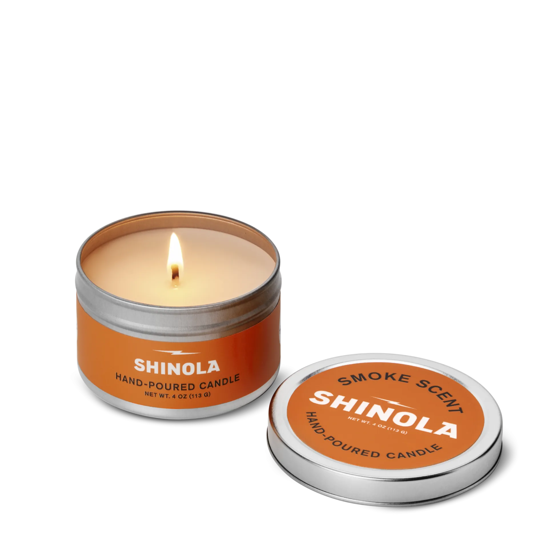 Online Shinola Hand Poured 4oz Travel Candle Smoke