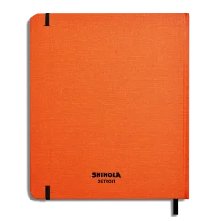 Hot Shinola Large Hard Plain Sketchbook Bold Orange
