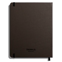 Shinola Large Hard Ruled Journal Espresso