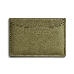 Clearance Shinola Leather 3 Pocket Card Case Olive