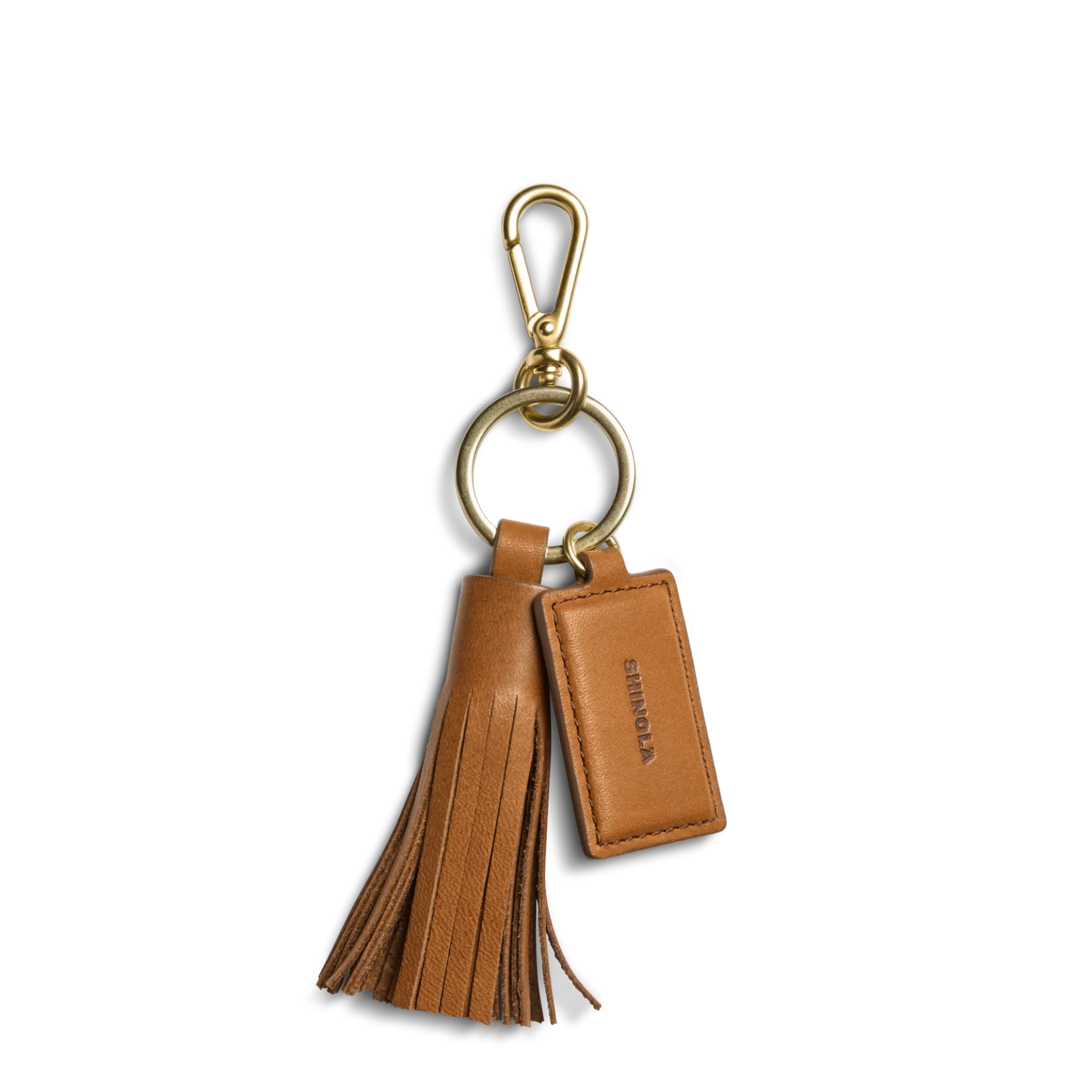 Discount Shinola Leather Tassel Keychain Tan