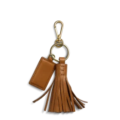Discount Shinola Leather Tassel Keychain Tan