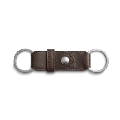 Discount Shinola Leather Valet Key Fob Dark Brown