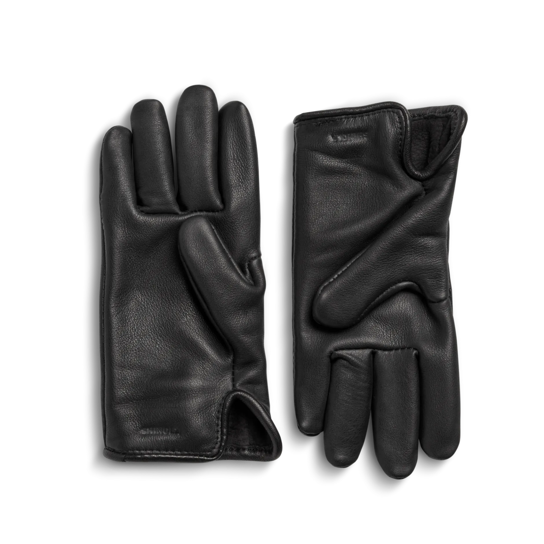 Hot Shinola Lined Leather Gloves Black