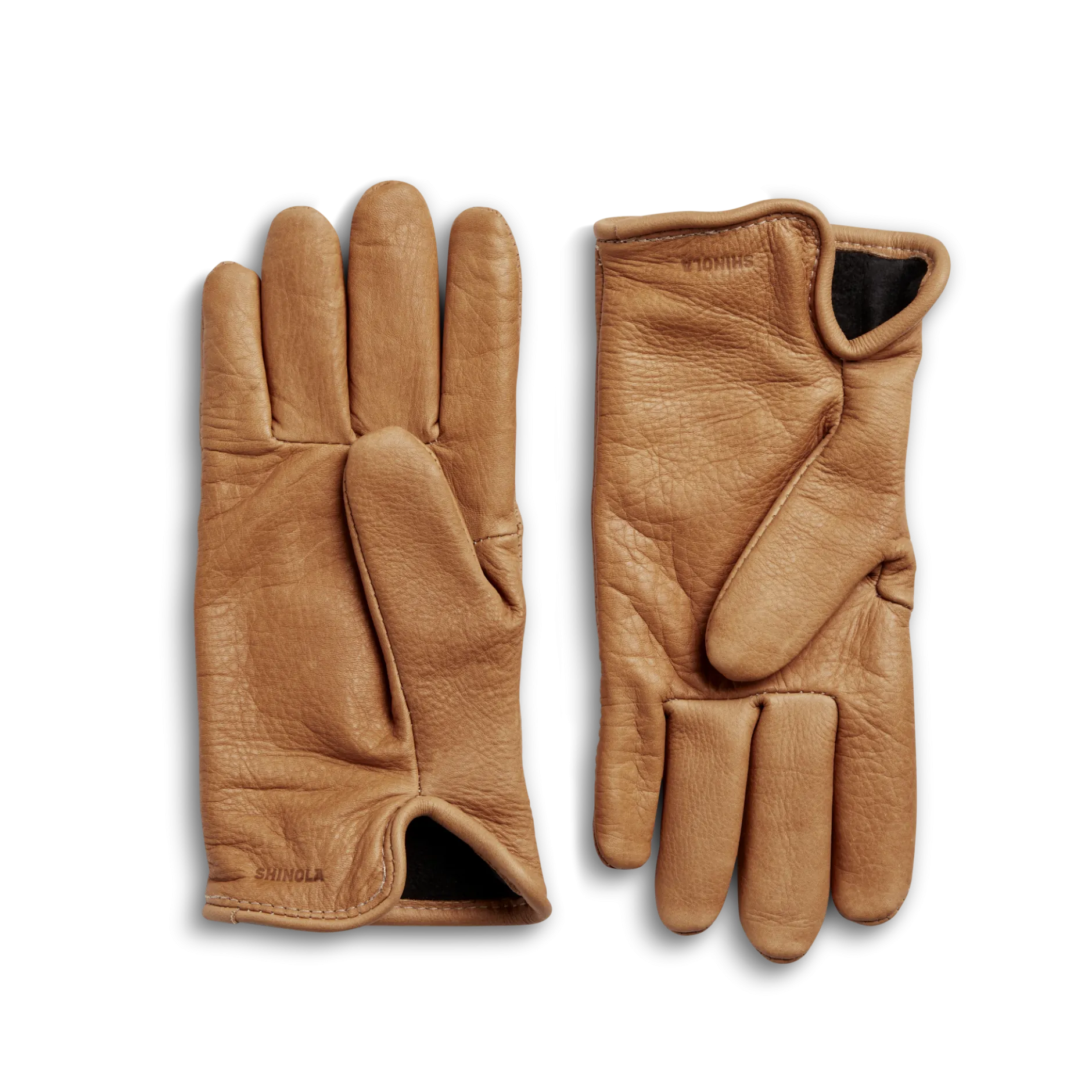 Hot Shinola Lined Leather Gloves Black