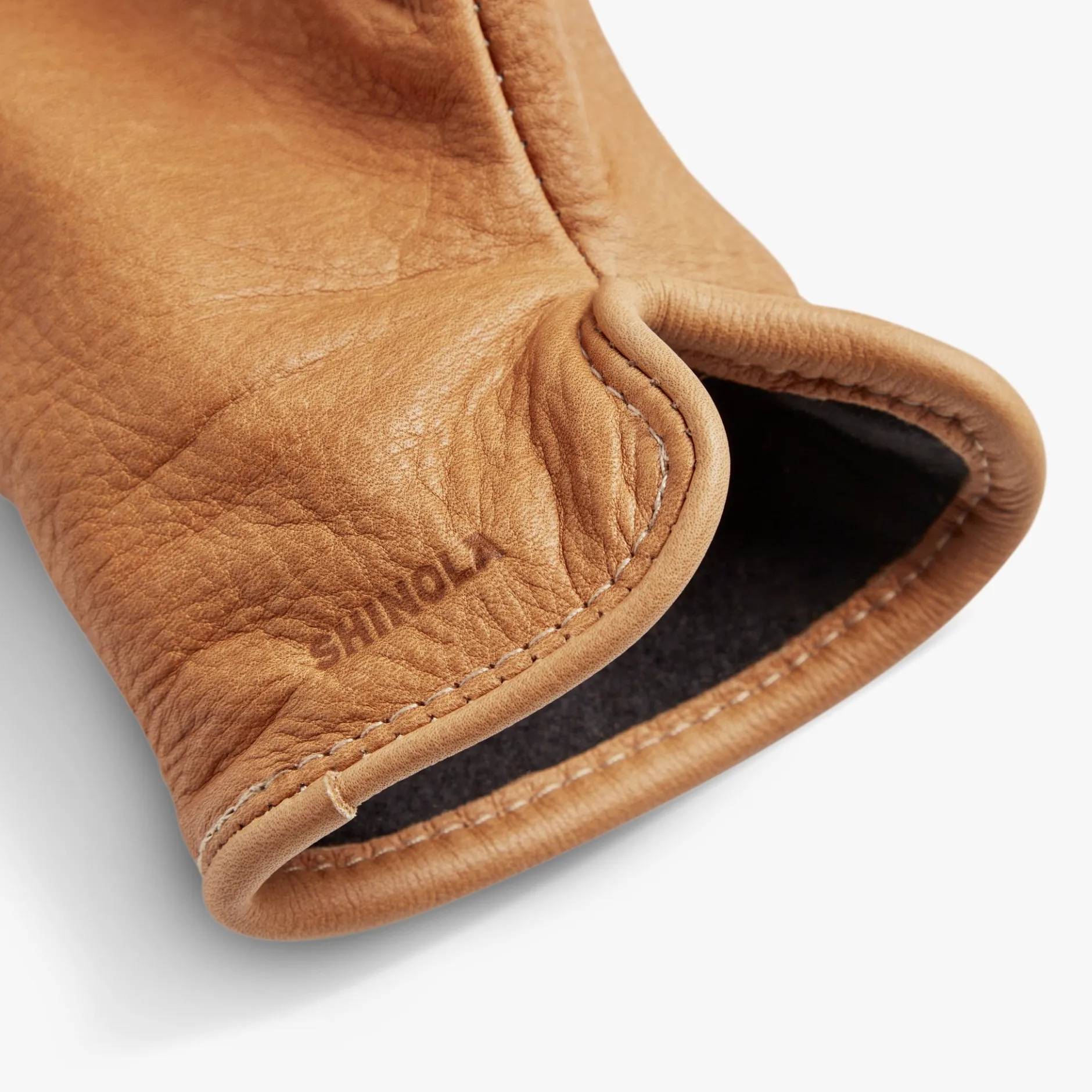 Hot Shinola Lined Leather Gloves Black