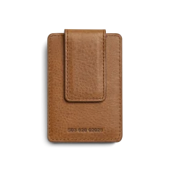 Clearance Shinola Magnetic Money Clip Card Holder Tan