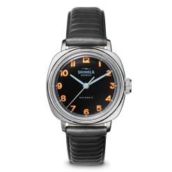 Outlet Shinola Mechanic Watch Black/Orange