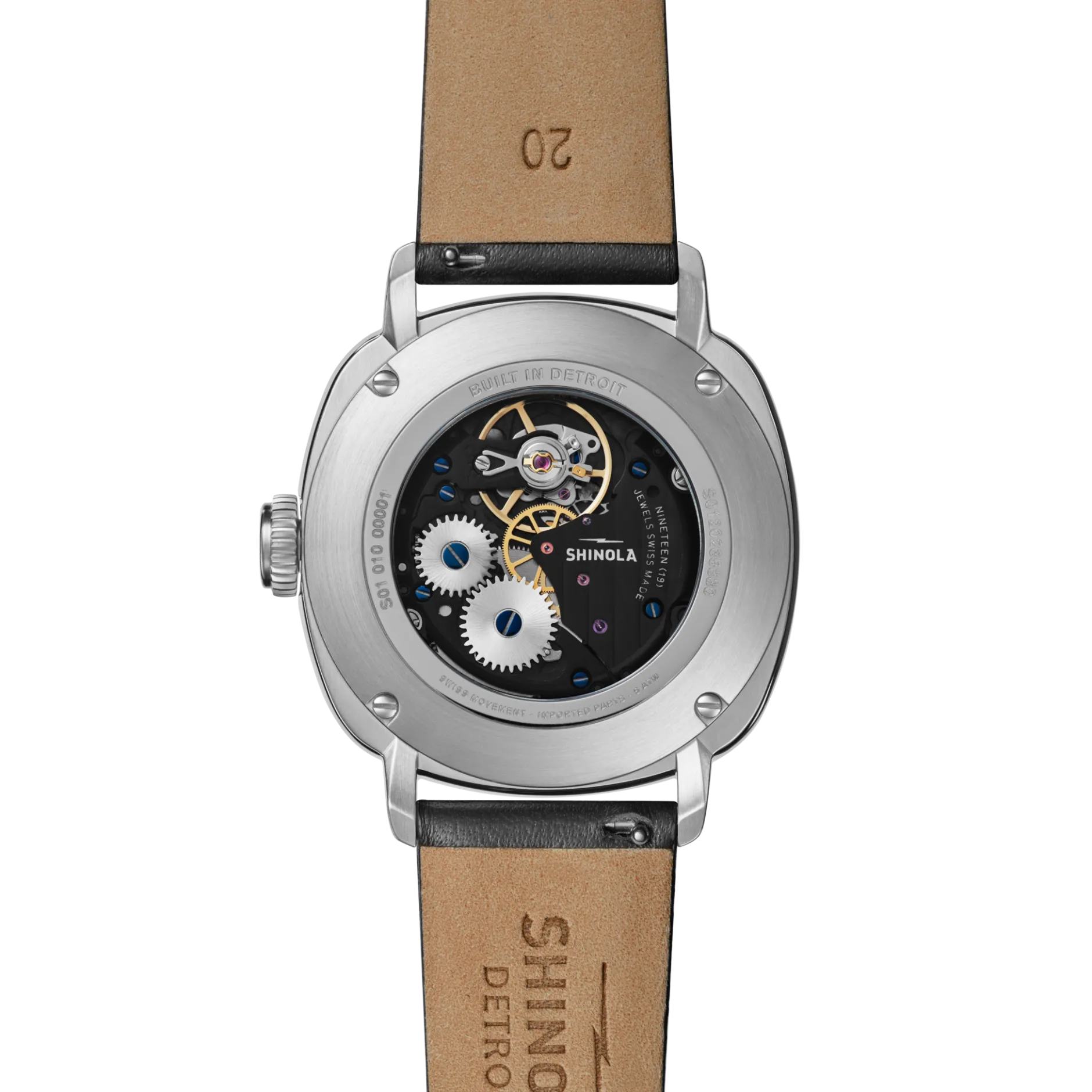 Outlet Shinola Mechanic Watch Black/Orange