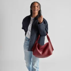 Outlet Shinola Medium Derby Shoulder Bag Ruby