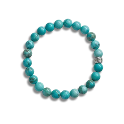 New Shinola 8mm Beaded Bracelet Turquoise