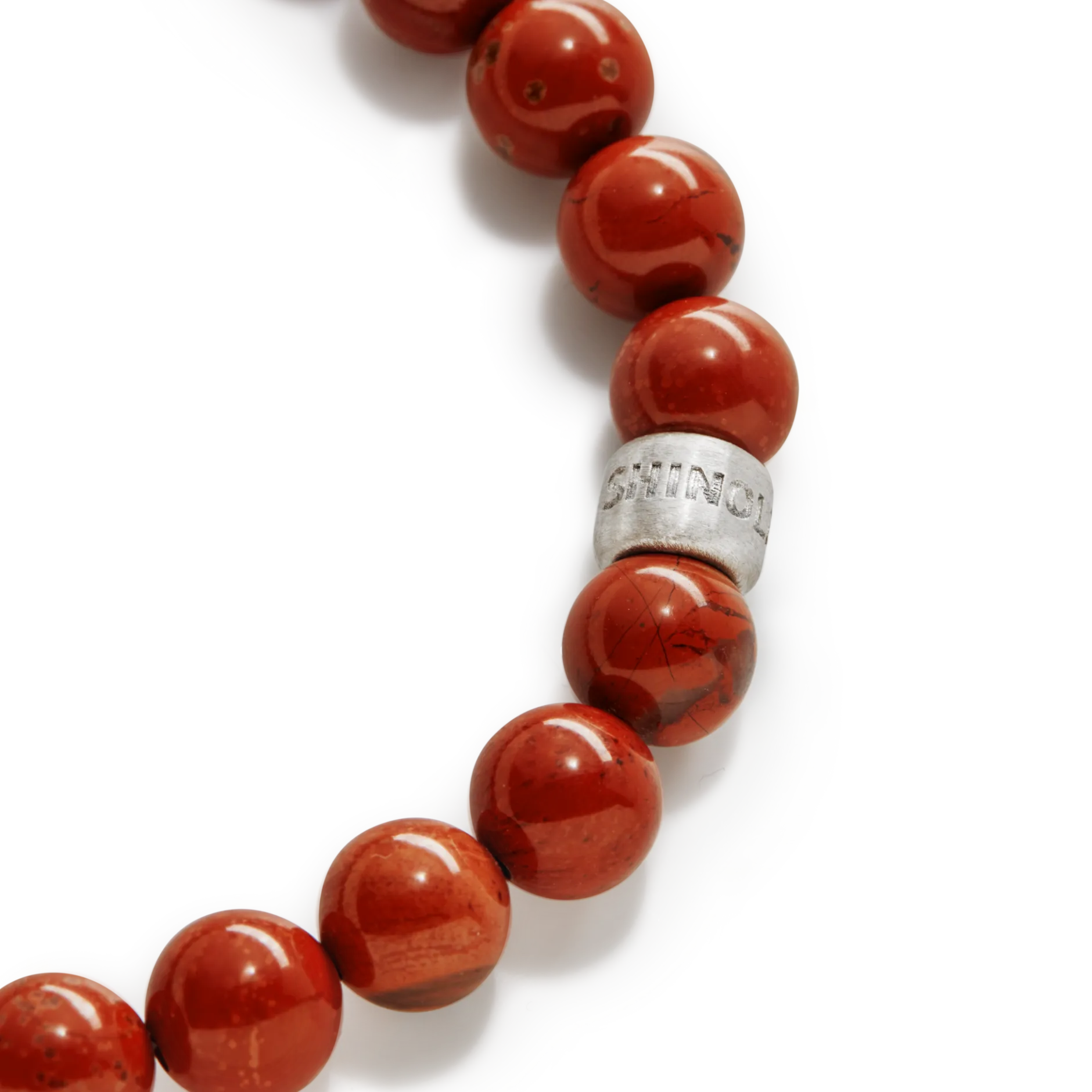 Hot Shinola 8mm Beaded Red Jasper Bracelet