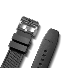 Clearance Shinola 22mm Expandable Dive Rubber Watch Strap Black