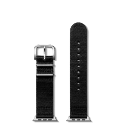 Discount Shinola 20mm Black Split Nylon Apple Watch Strap