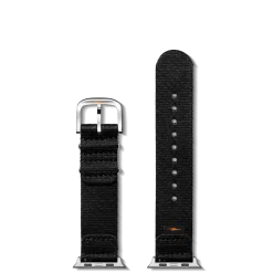 Discount Shinola 20mm Black Split Nylon Apple Watch Strap