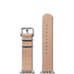 Shinola 20mm Blush Split Nylon Apple Watch Strap