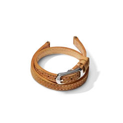 Discount Shinola 8mm Bourbon/Blush Reversible Leather Strap Bourbon Leather Wrap