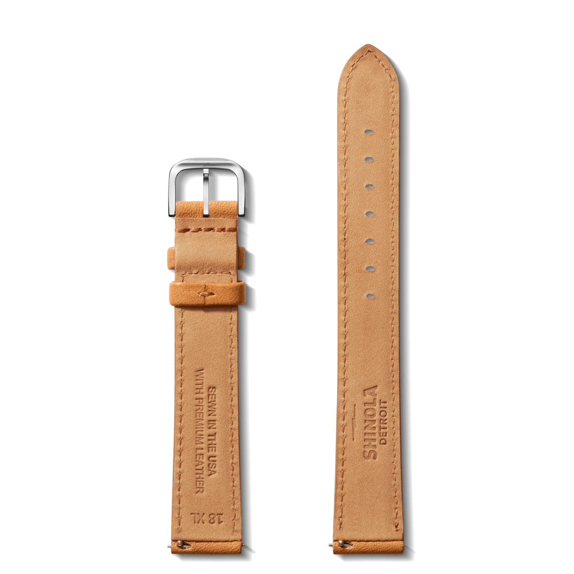 Discount Shinola 18mm Bourbon Leather Watch Strap