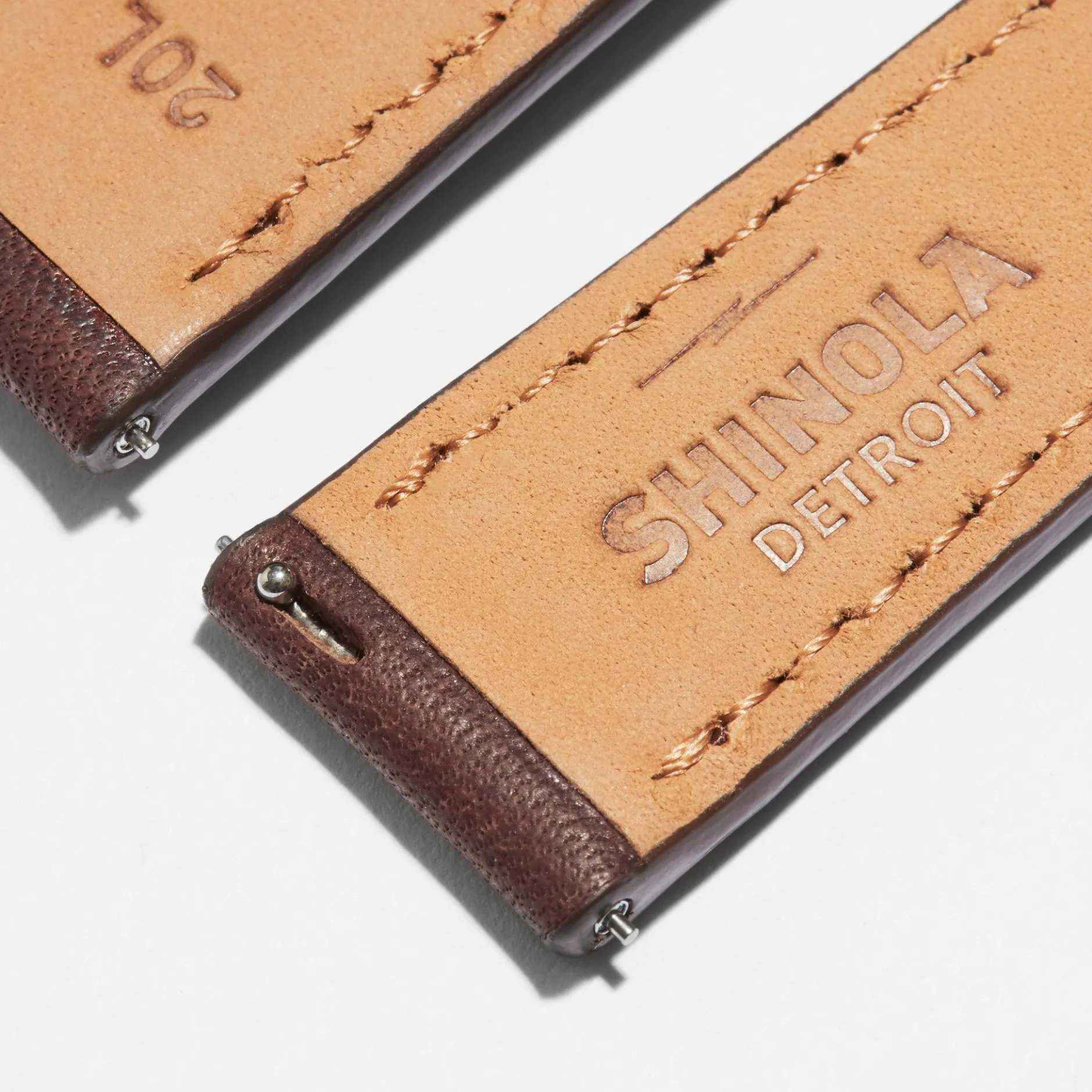Clearance Shinola 20mm Cattail Leather Watch Strap (XL)