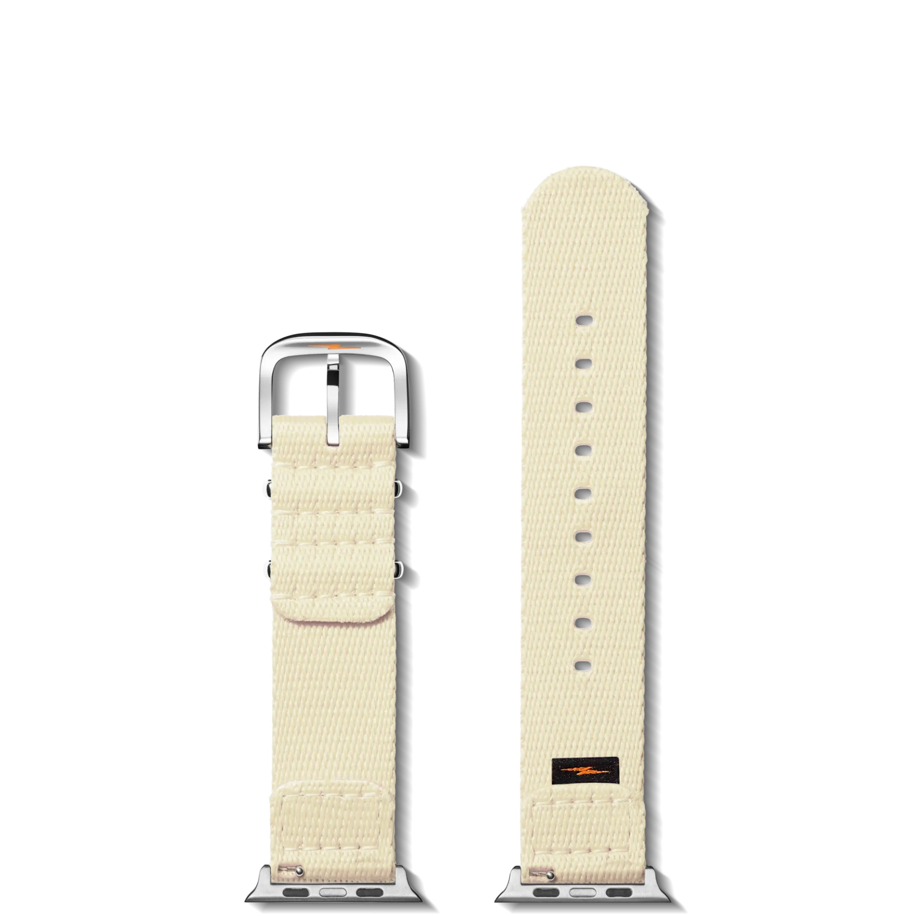 New Shinola 20mm Cream Split Nylon Apple Watch Strap