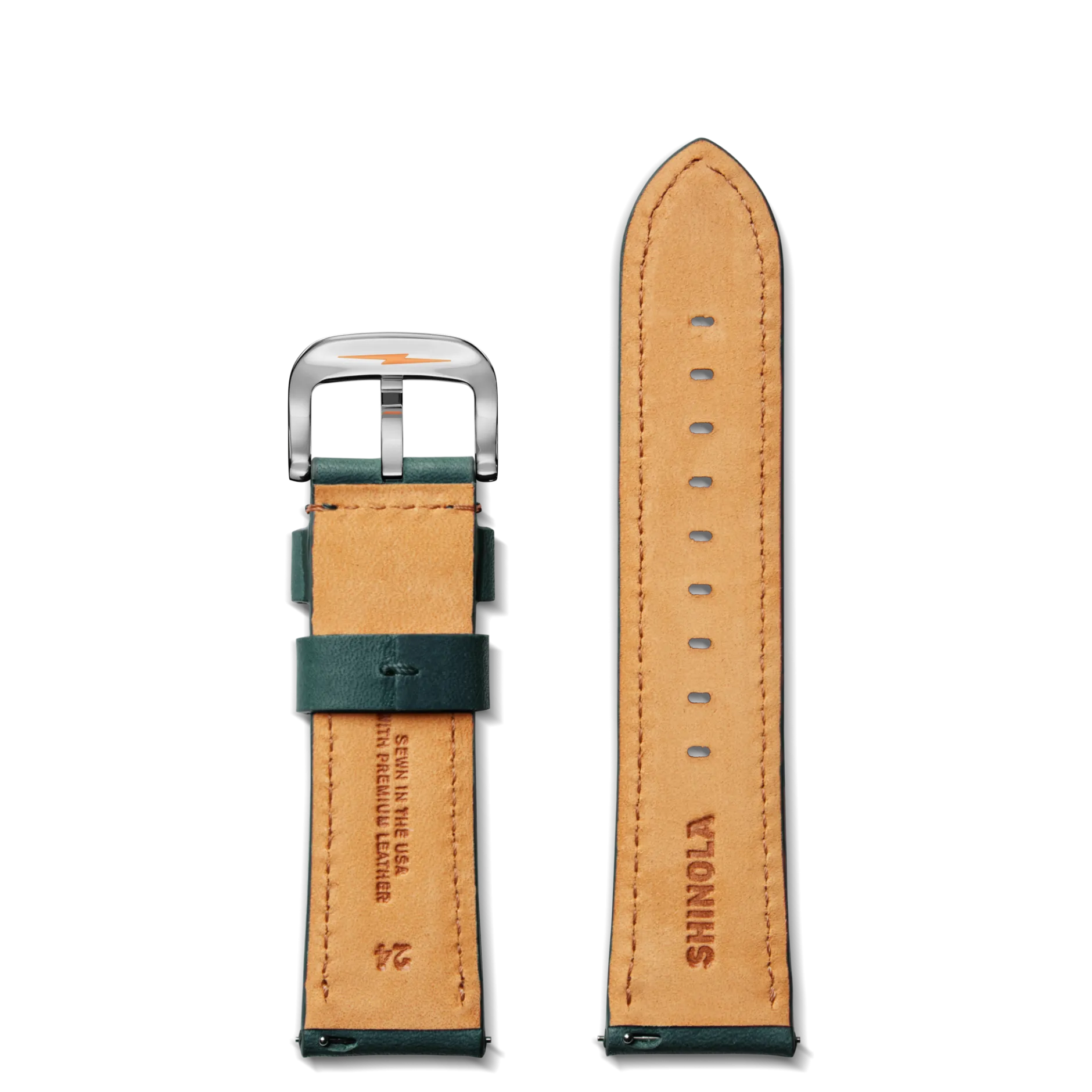Hot Shinola 24mm Evergreen Leather Watch Strap