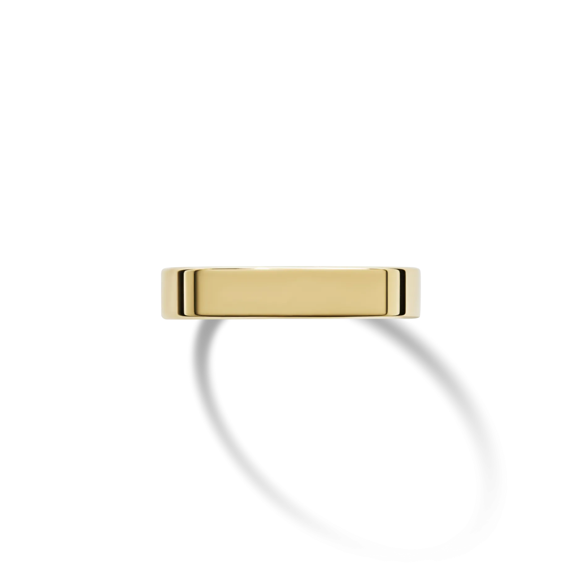 Online Shinola 4mm Flat Band Yellow Gold
