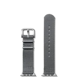 Best Shinola 20mm Gray Split Nylon Apple Watch Strap