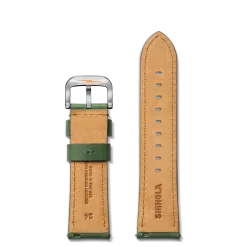 Shinola 24mm Green Leather Watch Strap
