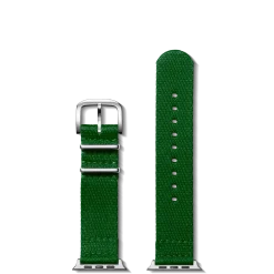 Clearance Shinola 20mm Green Split Nylon Apple Watch Strap
