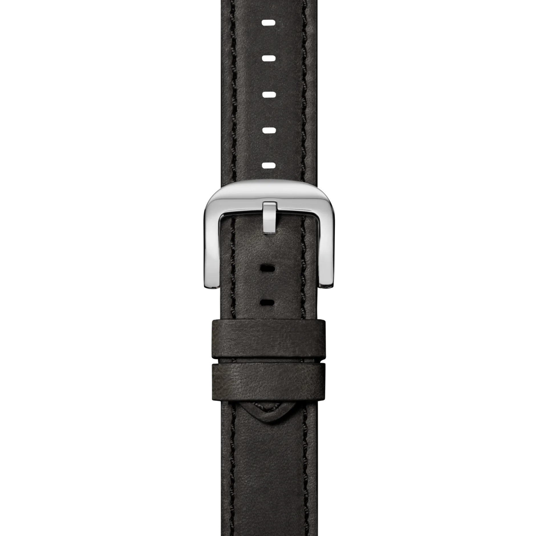 Clearance Shinola 24mm Grizzly Black Leather Watch Strap