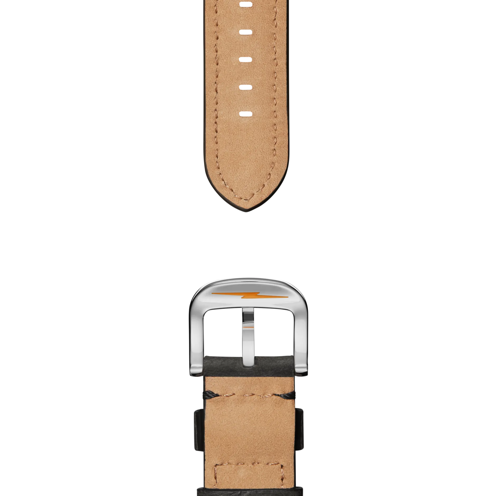 Clearance Shinola 24mm Grizzly Black Leather Watch Strap
