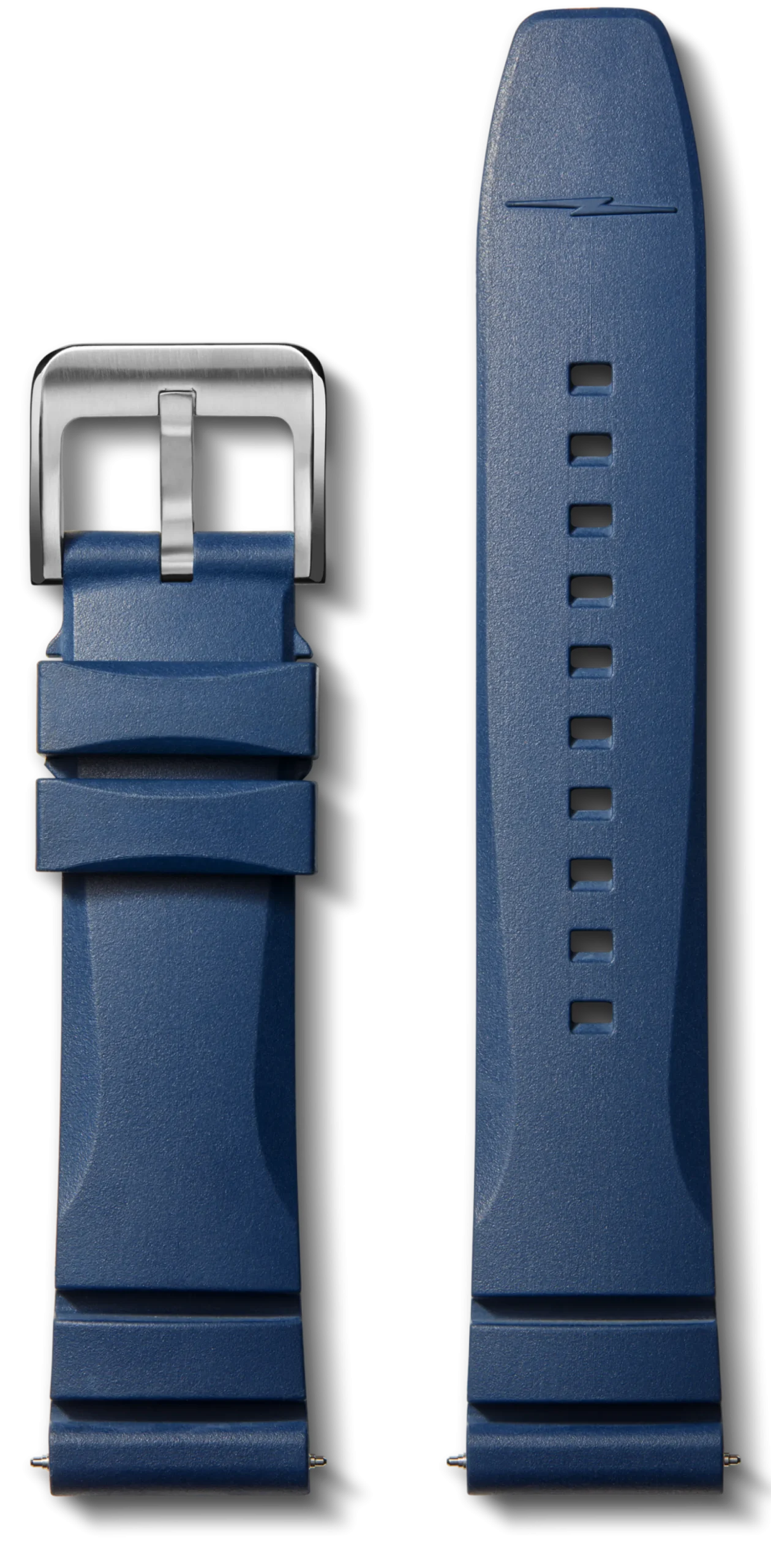 Discount Shinola 22mm Expandable Dive Rubber Watch Strap Midnight Blue