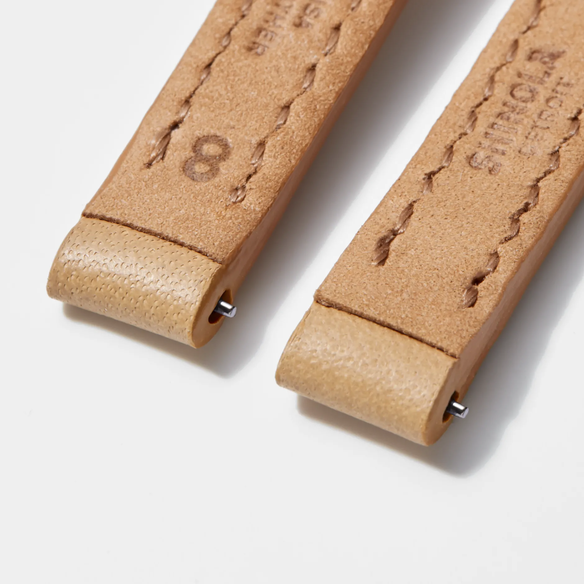 Outlet Shinola 8mm Leather Watch Strap Natural