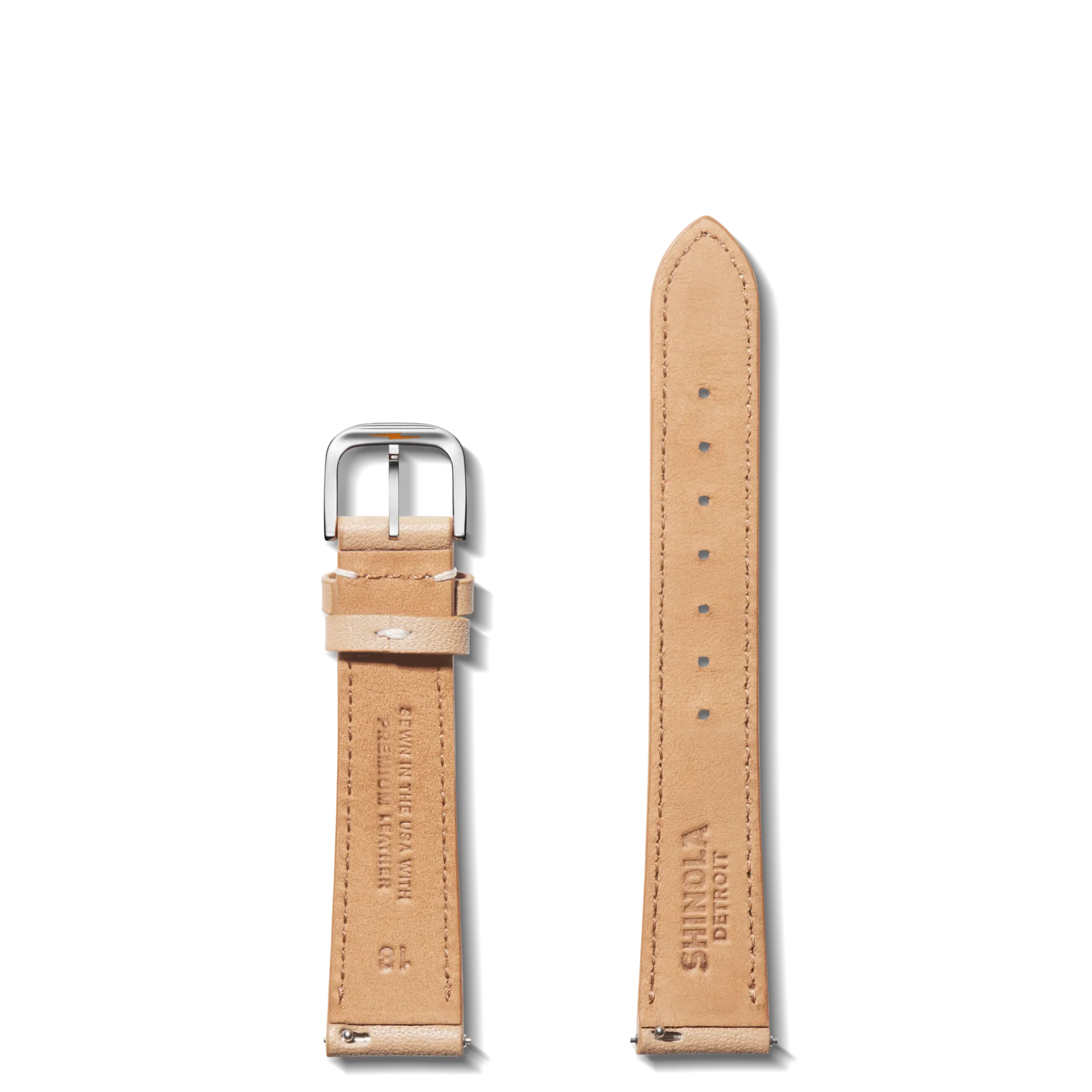 Best Shinola 18mm Leather Watch Strap Natural