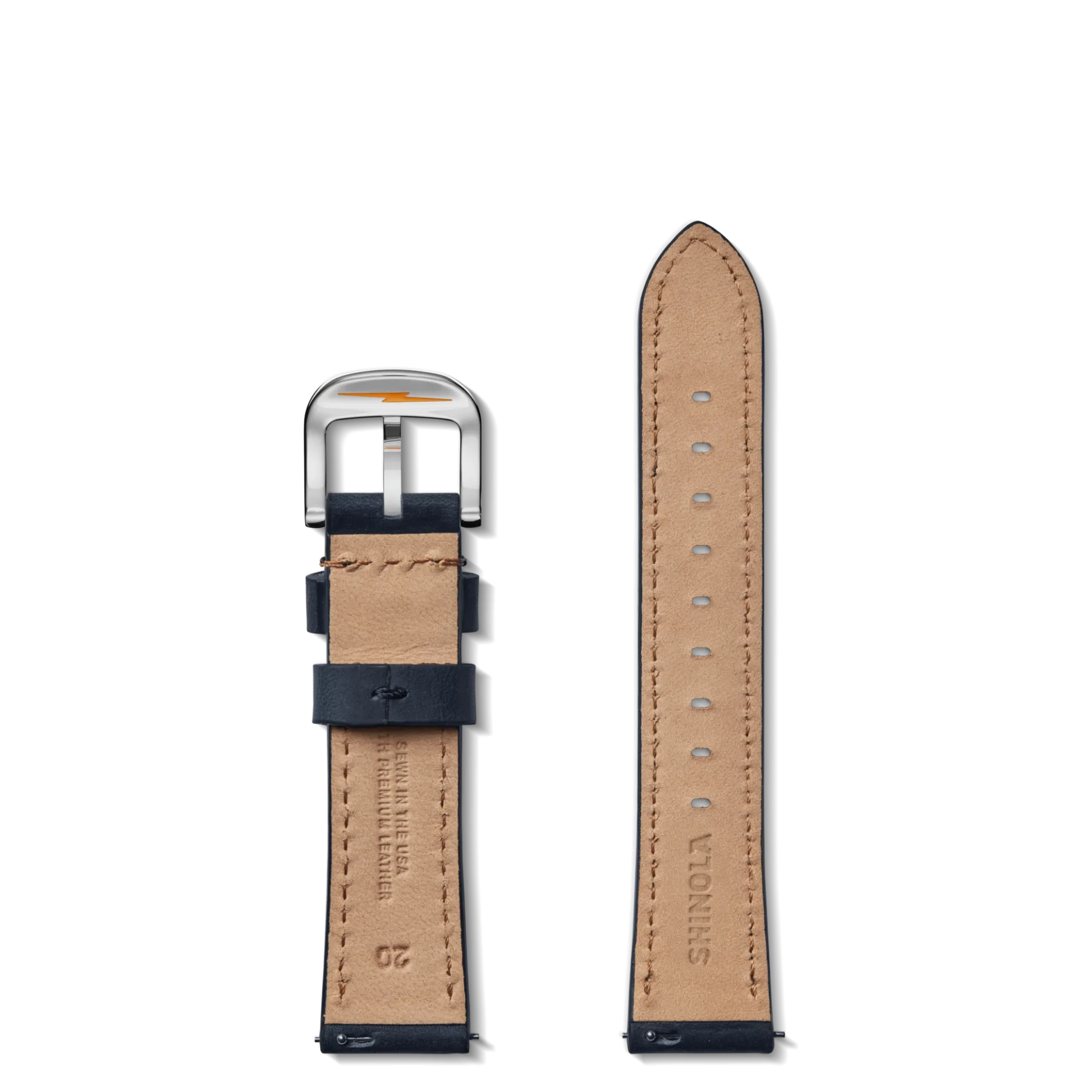 Best Shinola 20mm Leather Watch Strap Navy