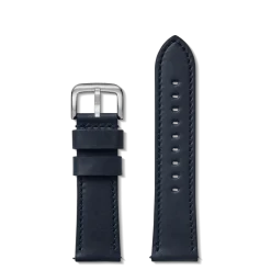 Shinola 24mm Navy Leather Watch Strap