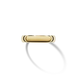 Shinola 4mm Round Band Yellow Gold