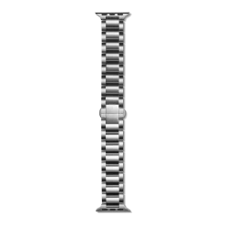 Hot Shinola 20mm Stainless Steel 3-Link Apple Watch Bracelet