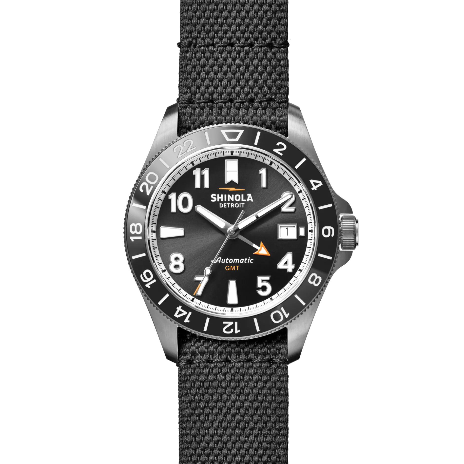 Discount Shinola Monster GMT Automatic Watch Black