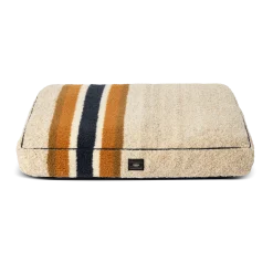 Shinola Napper Pillow Dog Bed Oat Stripe