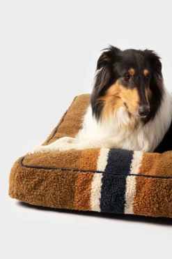Online Shinola Napper Pillow Dog Bed Tan Stripe