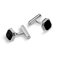 Best Shinola Octagonal Onyx Inlay Cufflinks