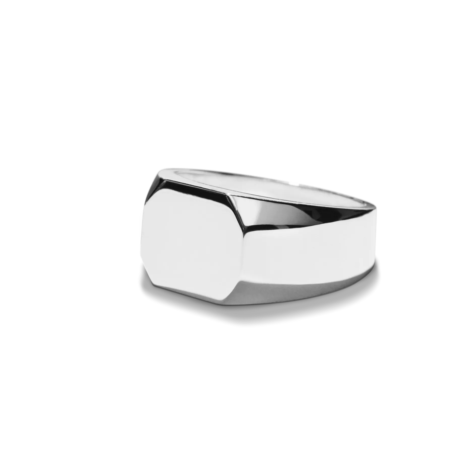 Shinola Octagonal Signet Ring Sterling Silver