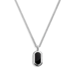 Clearance Shinola Onyx Tag Necklace