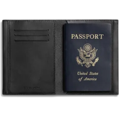 Best Shinola Passport Holder Black