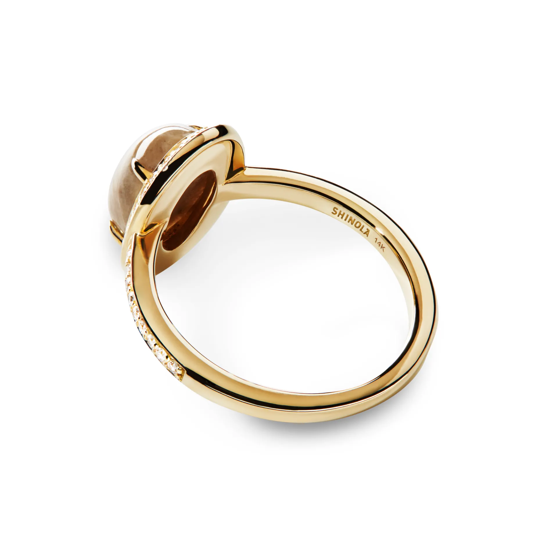 Outlet Shinola Petite Diamond Pave Petoskey Oval Ring