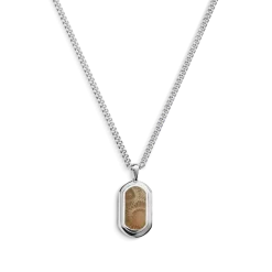 New Shinola Petoskey Tag Necklace