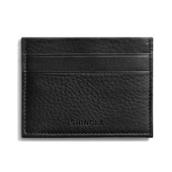 New Shinola 5 Pocket Card Holder Black